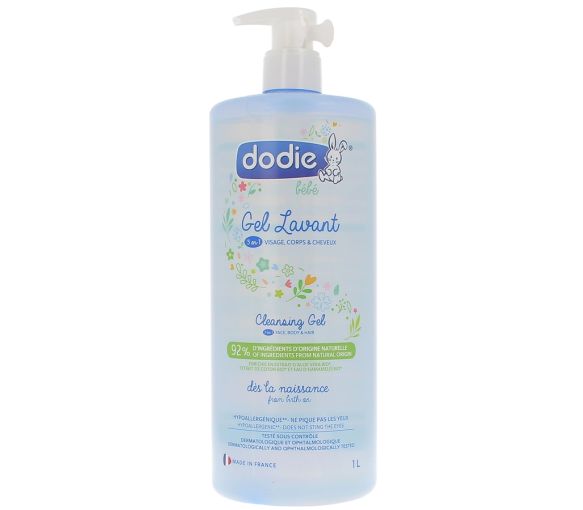 Gel lavant 3 en 1 Dodie - Flacon de 1 litre
