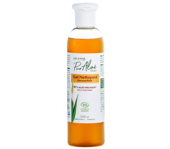 Gel nettoyant et démaquillant Bio Pur Aloé - flacon de 250 ml - image 1