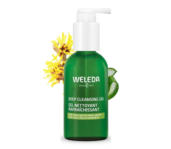 Gel nettoyant rafraîchissant bio Weleda - flacon-pompe de 150ml - image 1