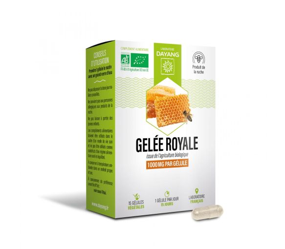Gelée royale bio Dayang - boîte de 15 gélules végétales - image 1