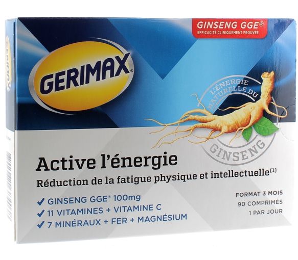 Gerimax active l'énergie - boite de 90 comprimés