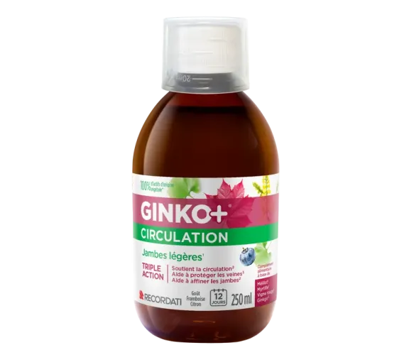 Ginko+ Circulation jambes lourdes Bouchara-Recordati - flacon de 250ml - image 2