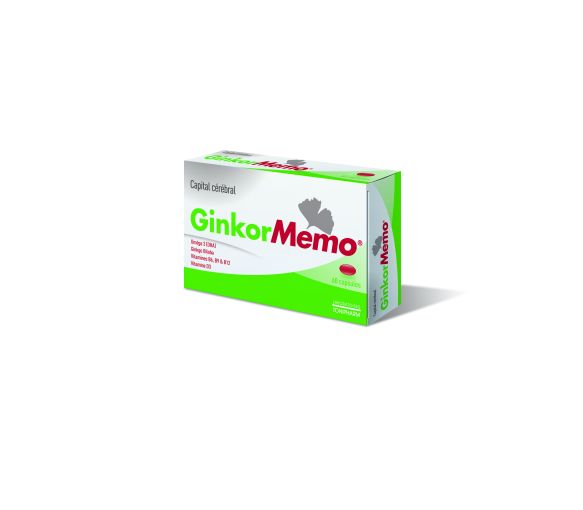 GinkorMemo capital cérébral Tonipharm - boîte de 60 capsules