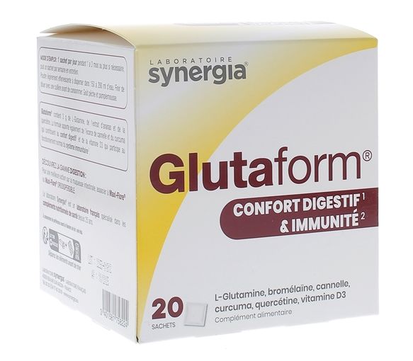 Glutaform Confort digestif et immunité Synergia - boîte de 20 sachets - image 1