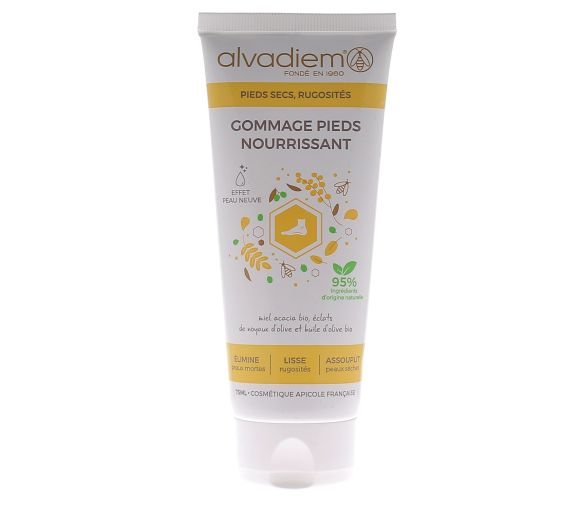 Gommage pieds nourrissant Alvadiem - tube de 75 ml