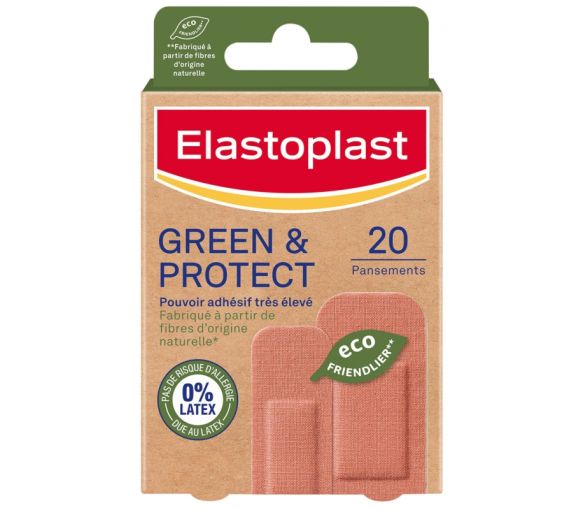 Green & protect Pansements Elastoplast - boîte de 20 pansements - image 1