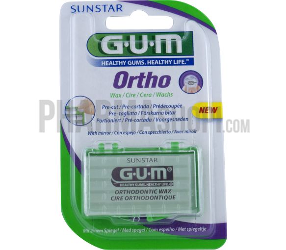 Gum ortho cire orthodontique prédécoupée - 1 boîte de cire
