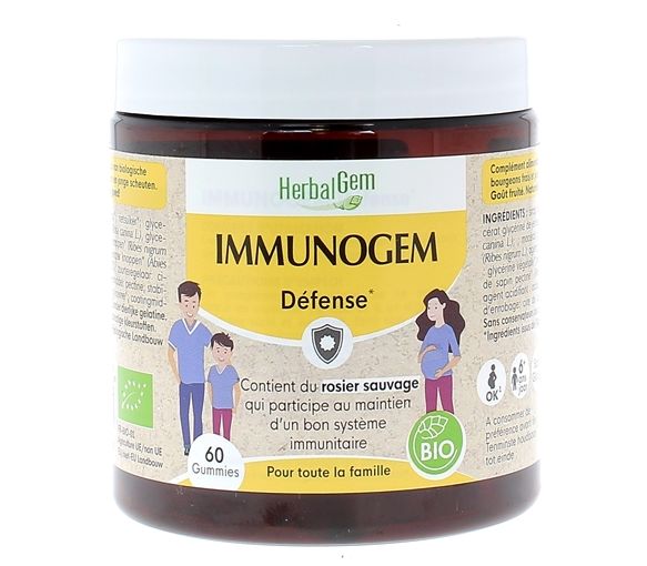 Gummies immunogem défense HerbalGem - pot 60 gummies
