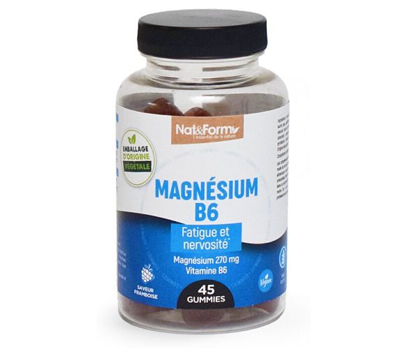 Gummies magnésium B6 Nat&Form - pot de 45 gommes - image 1