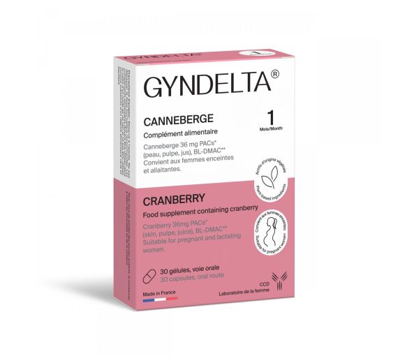 Gyndelta cranberry - boîte de 30 gélules