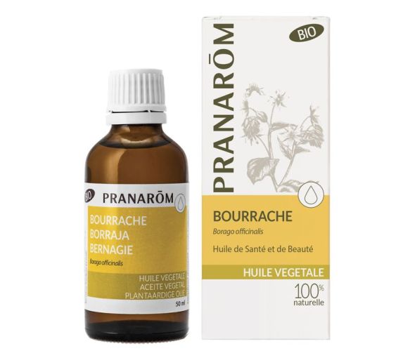 Huile végétale BIO de bourrache Pranarôm - flacon de 50 ml