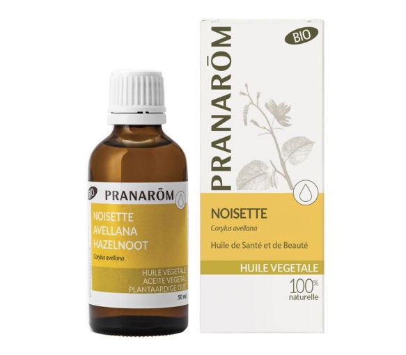 Huile végétale BIO de noisette Pranarôm - flacon de 50 ml