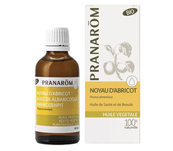 Huile végétale BIO noyau d'abricot Pranarôm - flacon de 50 ml