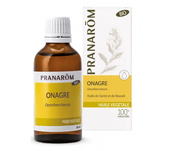 Huile végétale d'Onagre bio Pranarôm - flacon de 50 ml