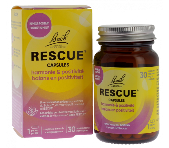 Harmonie et positivité Rescue - pot de 30 capsules - image 1