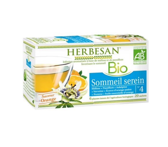 Herbesan infusion sommeil serein bio - 20 sachets