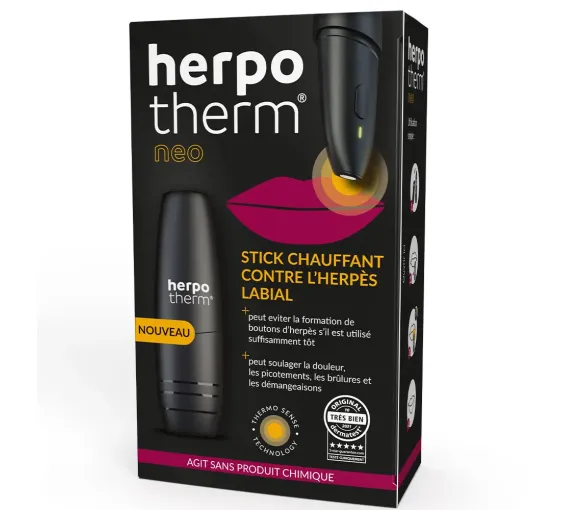 Herpotherm Neo Stick chauffant soin herpès labial & boutons de fièvre - une unité - image 1