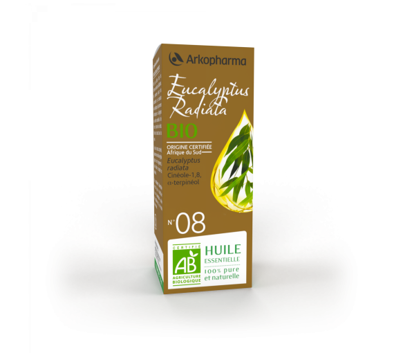 Huile essentielle Eucalyptus Radiata bio n°08 Arkopharma - flacon de 10 ml