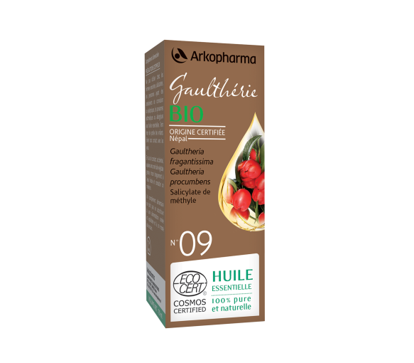 Huile essentielle Gaulthérie bio n°09 Arkopharma - flacon de 10 ml