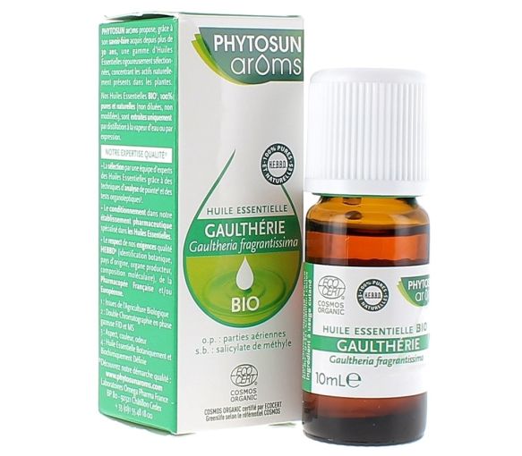 Huile Essentielle Gaulthérie Phytosun Arôms - flacon de 10 ml