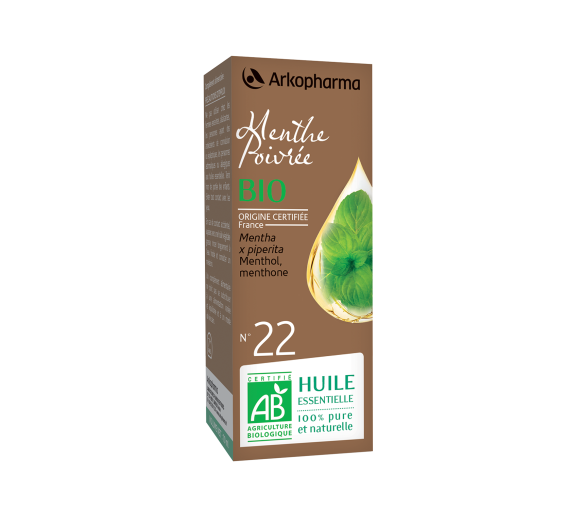Huile essentielle Menthe Poivrée bio n°22 Arkopharma - flacon de 10 ml