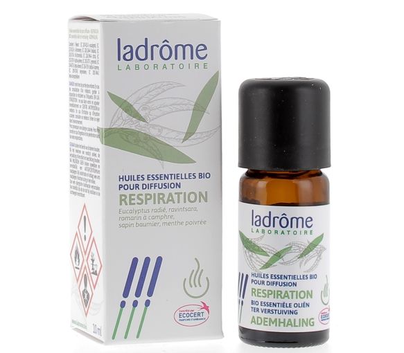Huile essentielle pour diffusion respiration bio Ladrôme - flacon de 10 ml