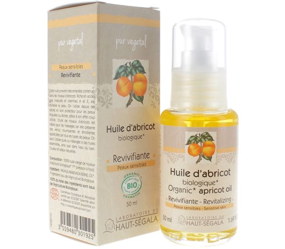 Huile d'Abricot Bio Revivifiante Laboratoire Haut-Ségala - flacon de 50 ml