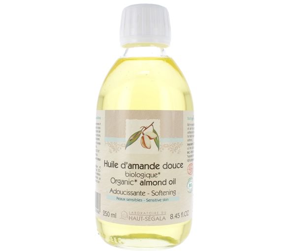 Huile d'Amande Douce Bio Adoucissante Laboratoire Haut-Ségala - Flacon de 250 ml