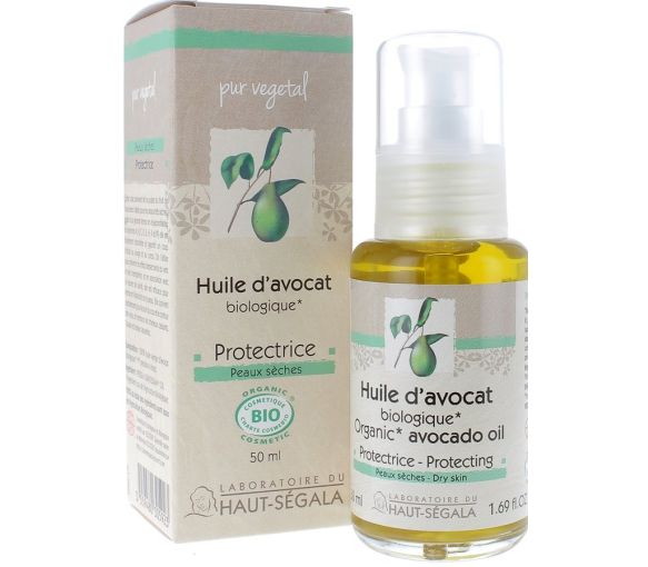 Huile d'Avocat Bio Protectrice Laboratoire Haut-Ségala - flacon de 50 ml
