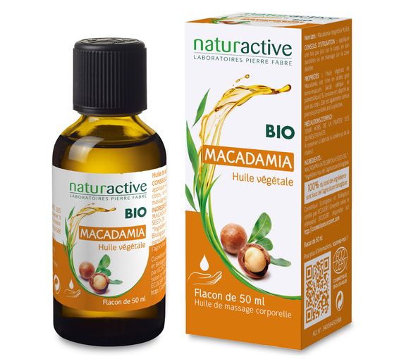 Huile de Macadamia bio Naturactive - flacon de 50 ml