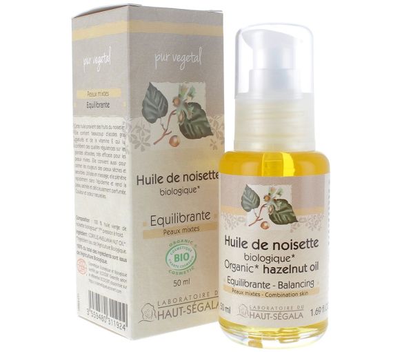 Huile de Noisette Bio Équilibrante Laboratoire Haut-Ségala - flacon de 50 ml