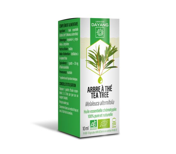 Huile essentielle Arbre à thé bio Dayang - flacon de 10 ml
