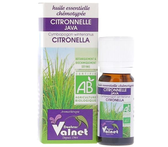 Huile essentielle Citronnelle Bio Dr Valnet - 10 ml