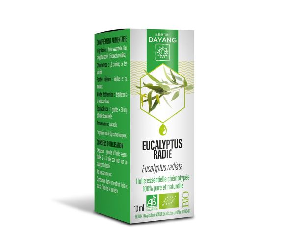 Huile essentielle Eucalyptus radié bio Dayang - flacon de 10ml