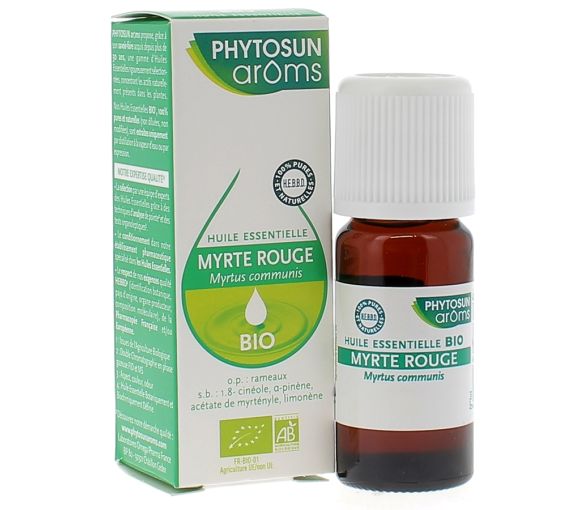 Huile essentielle Myrte rouge BIO Phytosun Arôms - Flacon de 10 ml