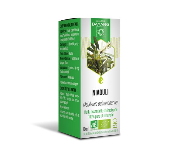 Huile essentielle Niaouli bio Dayang - flacon de 10 ml