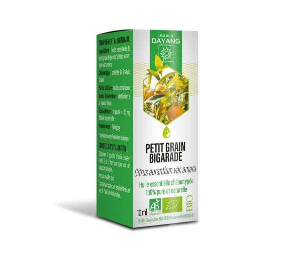 Huile essentielle Petit Grain Bigarade bio Dayang - flacon de 10ml