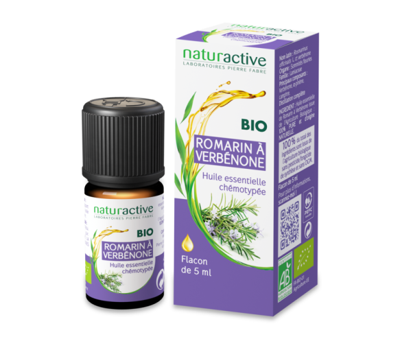 Huile essentielle Romarin à verbénone Naturactive - flacon de 5 ml
