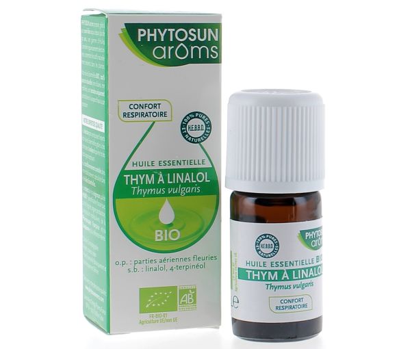 Huile essentielle Thym à Linalol bio Phytosun Arôms - flacon de 5ml