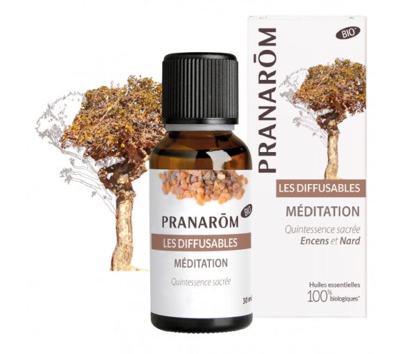 Huile essentielle à diffuser méditation bio Pranarom - flacon de 30 ml