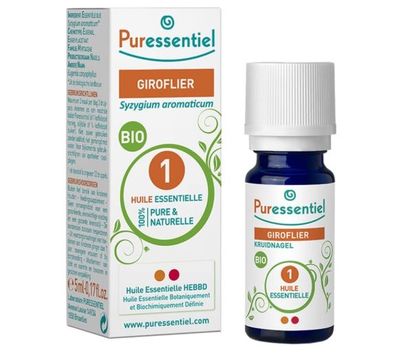 Huile essentielle bio Giroflier Puressentiel - flacon de 5 ml