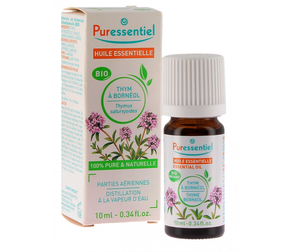 Huile essentielle bio thym à bornéol Puressentiel - flacon de 10ml