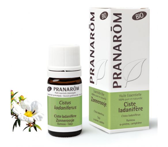 Huile essentielle de Ciste ladanifère bio Pranarôm - flacon de 5 ml