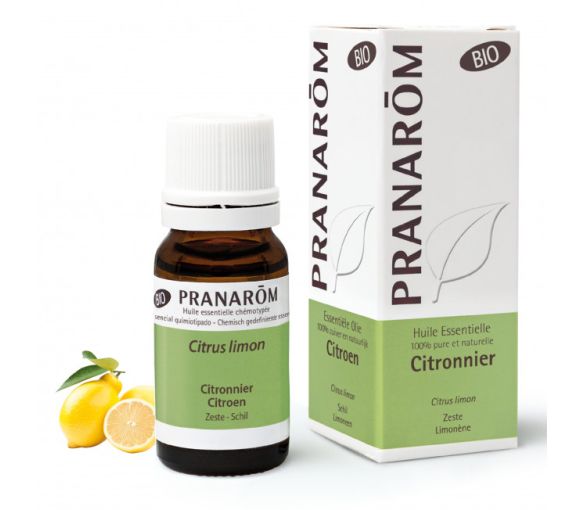 Huile essentielle de Citronnier Bio Pranarôm - flacon de 10 ml