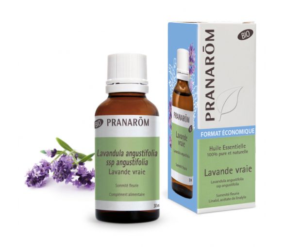 Huile essentielle de Lavande vraie bio Pranarôm - flacon de 30 ml