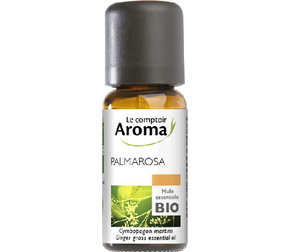 Huile essentielle de Palmarosa bio Le Comptoir Aroma - flacon de 10 ml