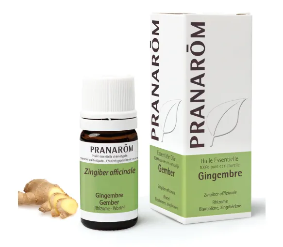 Huile essentielle de gingembre Pranarôm - flacon de 5 ml