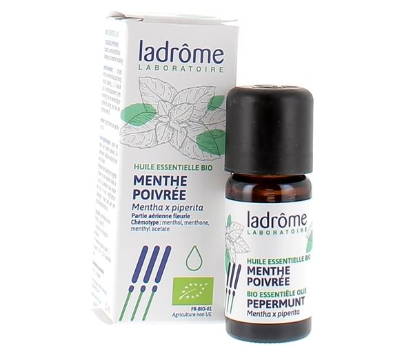 Huile essentielle de menthe poivrée Bio Ladrôme - flacon de 10 ml