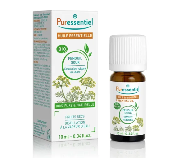 Huile essentielle fenouil doux Puressentiel - flacon de 10ml