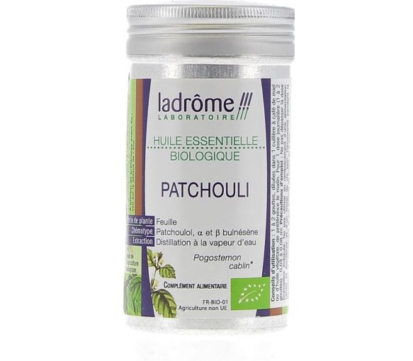 Huile essentielle patchouli Bio Ladrôme - Flacon de 10 ml